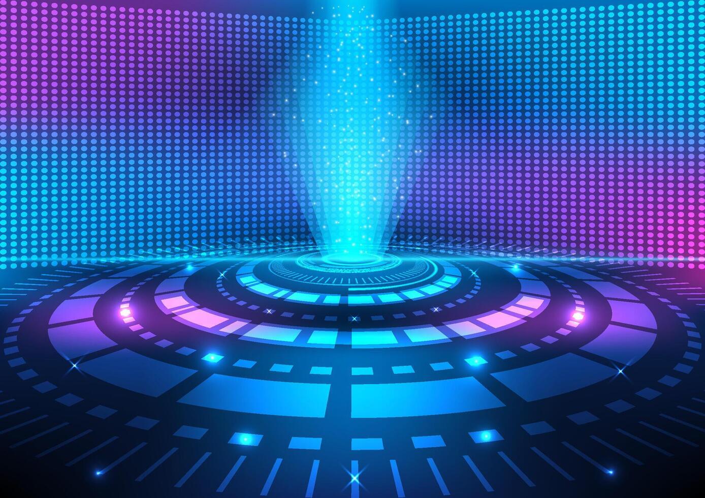 illustration of abstract technology hitech modern and dark gradient background vector