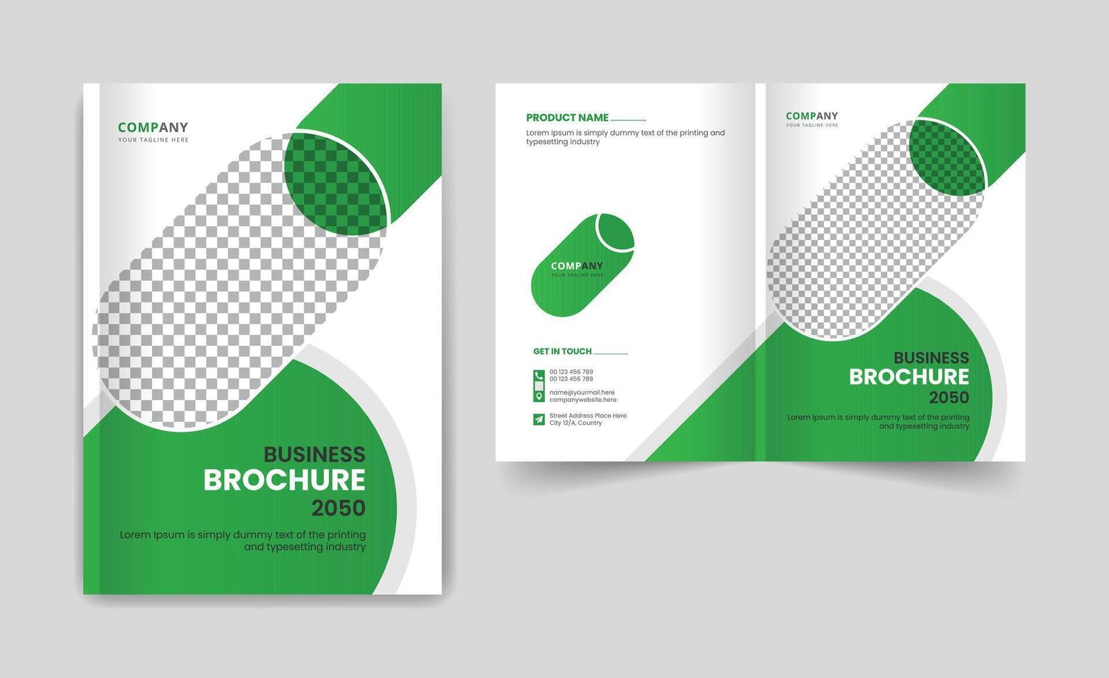 business brochure cover page annual report book cover corporate business profile design template colorful modern creative elegant magazine bi fold design layout theme for multipurpose use vector