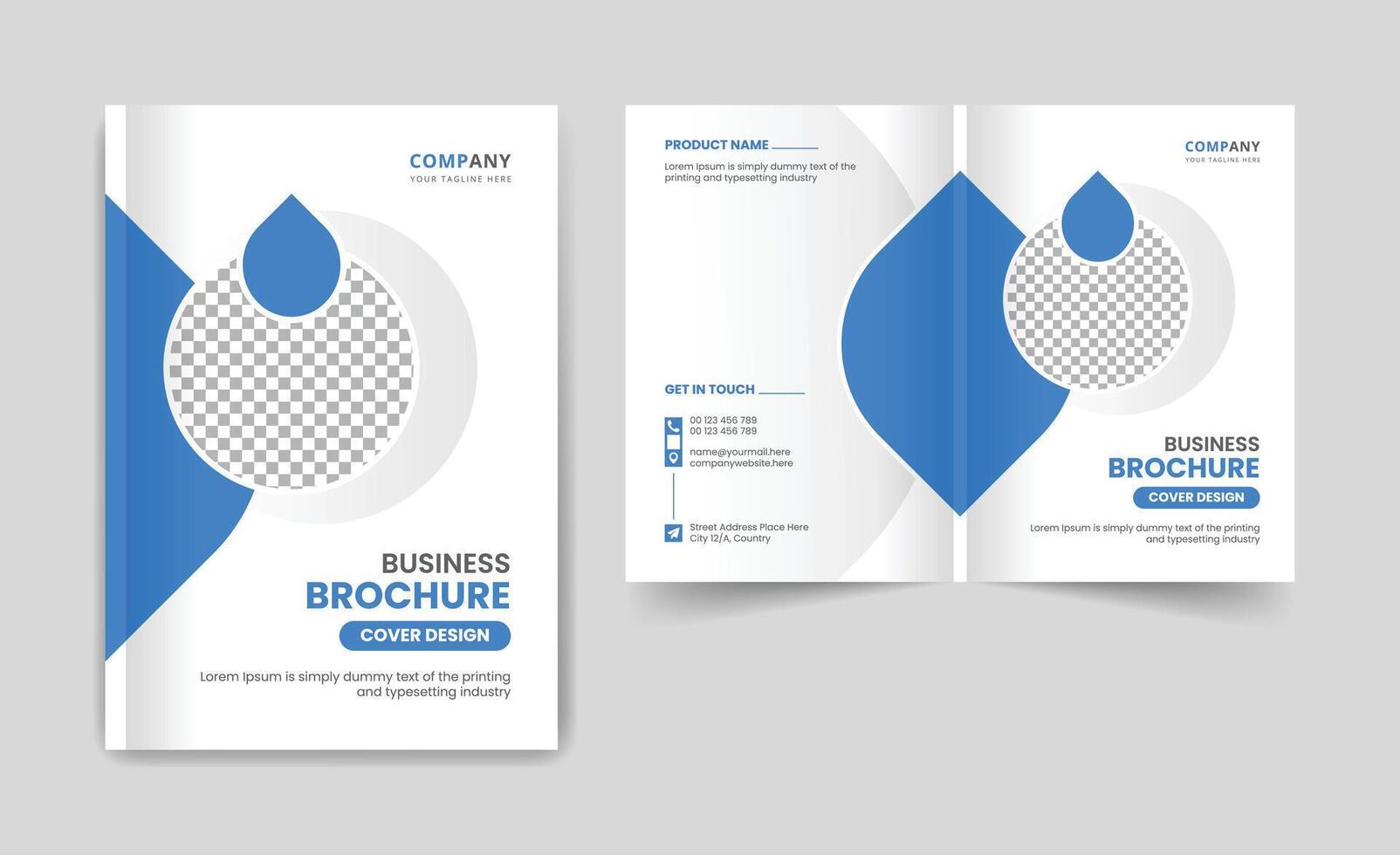 Creative modern business brochure cover design theme template. corporate abstract colorful layout for multipurpose use vector