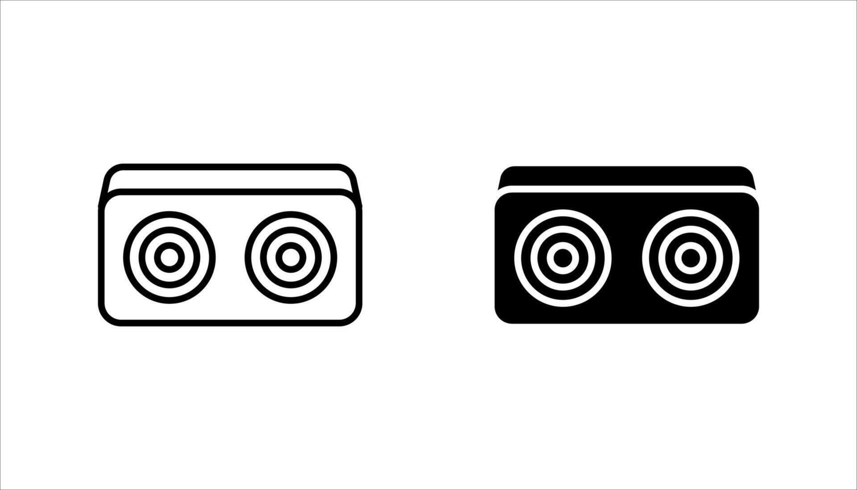 speaker icon set. on white background. vector