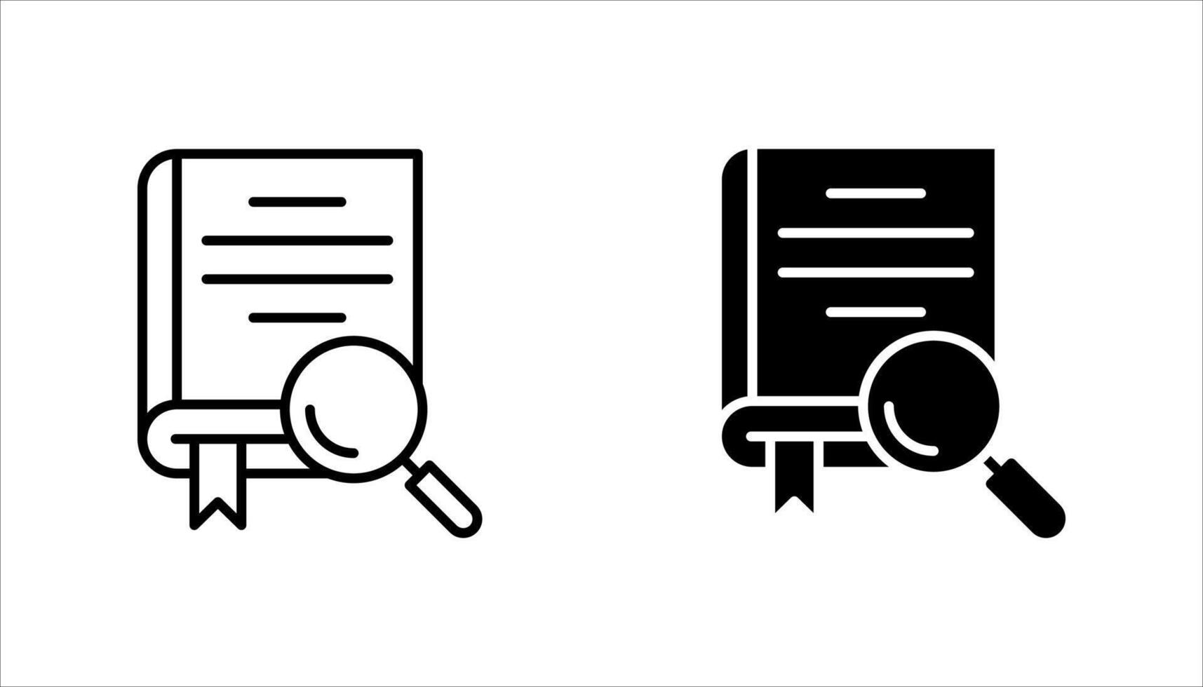 search book icon set, symbol design on white background vector