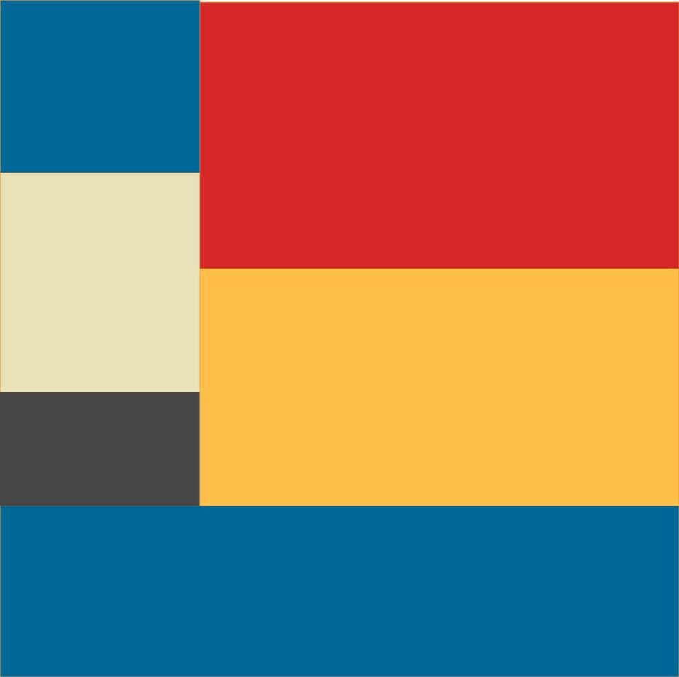Color Combinations in Bauhaus Design vector