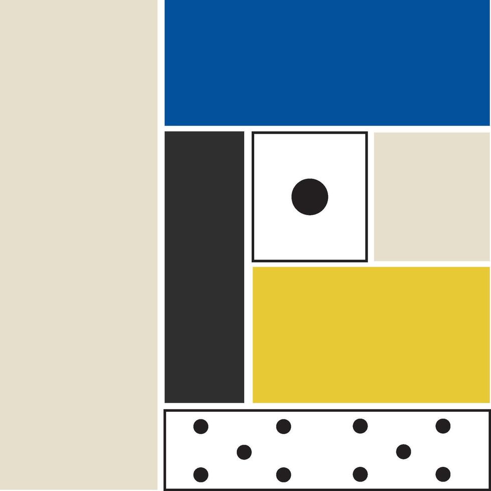 Bauhaus-Inspired Poster Design A Modern Approach vector