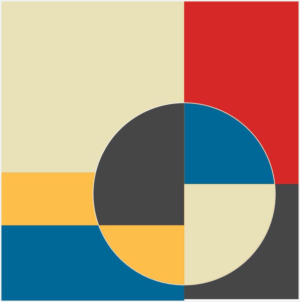 The Essence of Bauhaus Timeless Design Principles vector