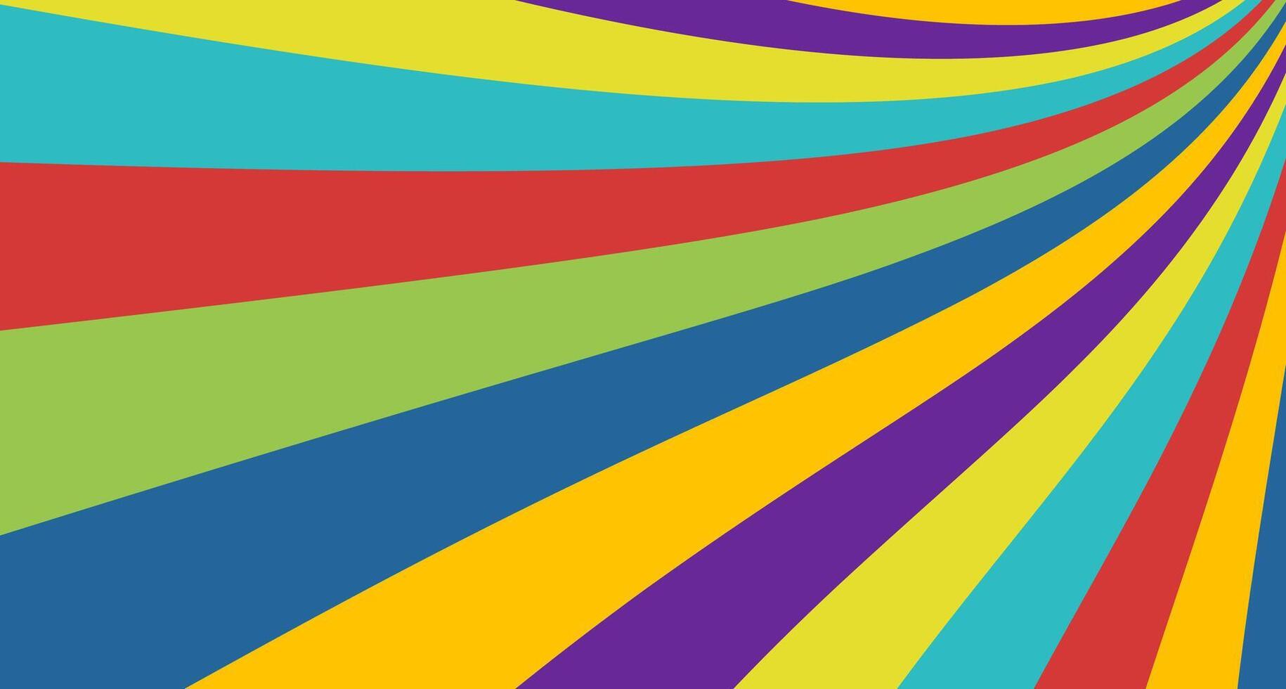 Color striped art retro background. Abstract minimalistic fun pattern. Creative composition with curve lines for your design and ideas vector