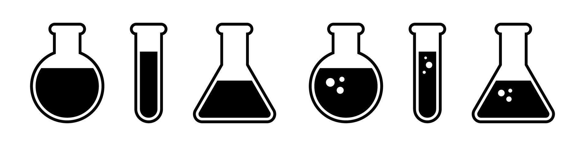 Test tube icon Chemical Research Icon. vector