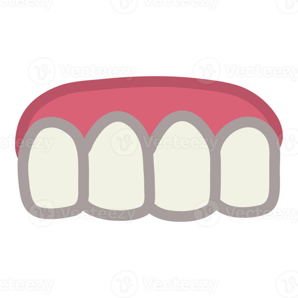 tooth icon in cartoon style png