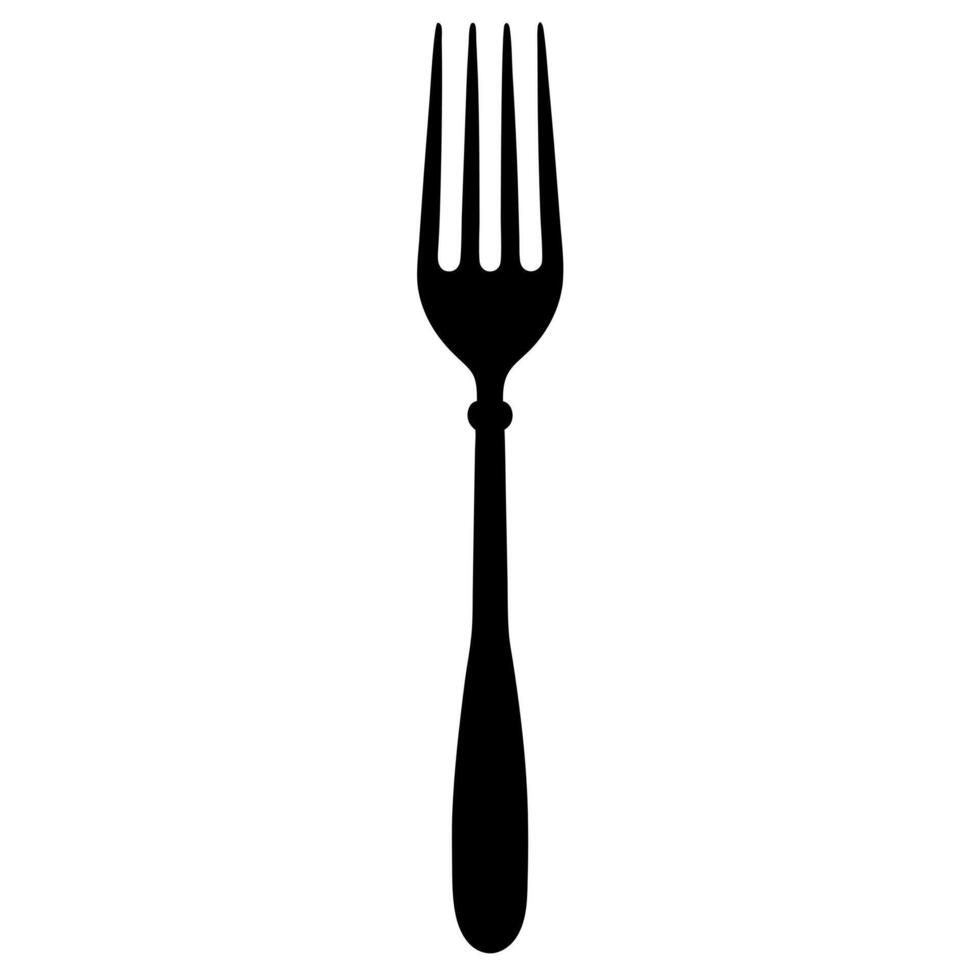 Beautiful Fork silhouette illustration vector