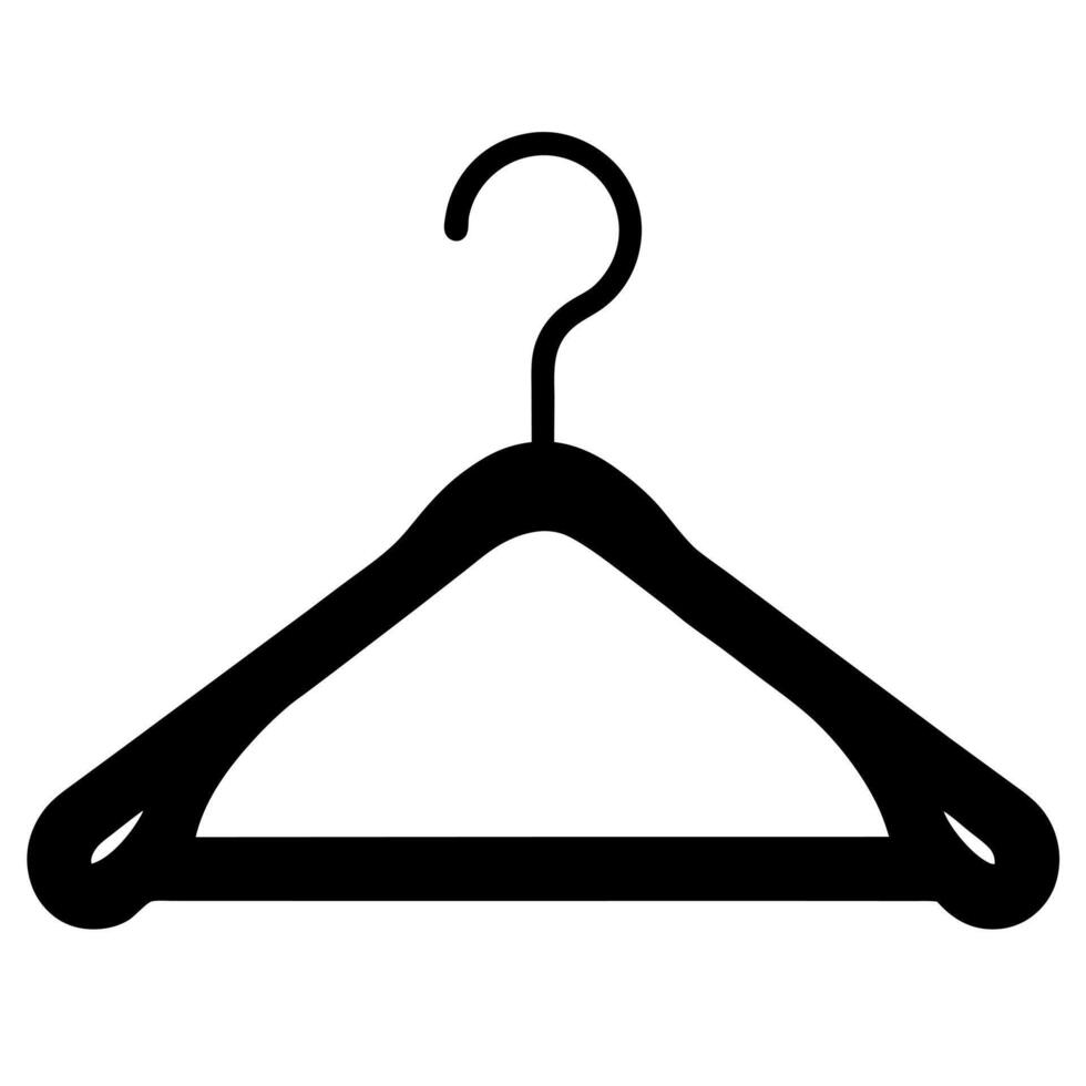 silhouette illustration of Clothes hanger vector