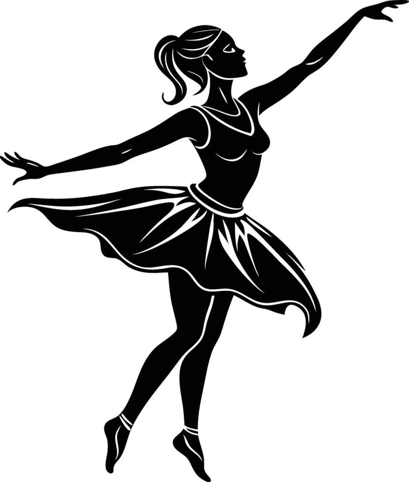 A Dancer silhouette illustration vector