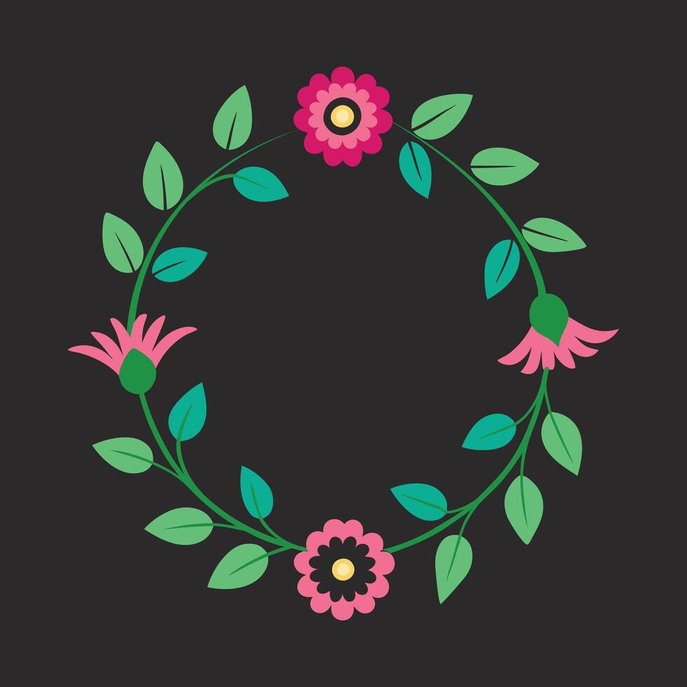 A colorful ornament illustration vector