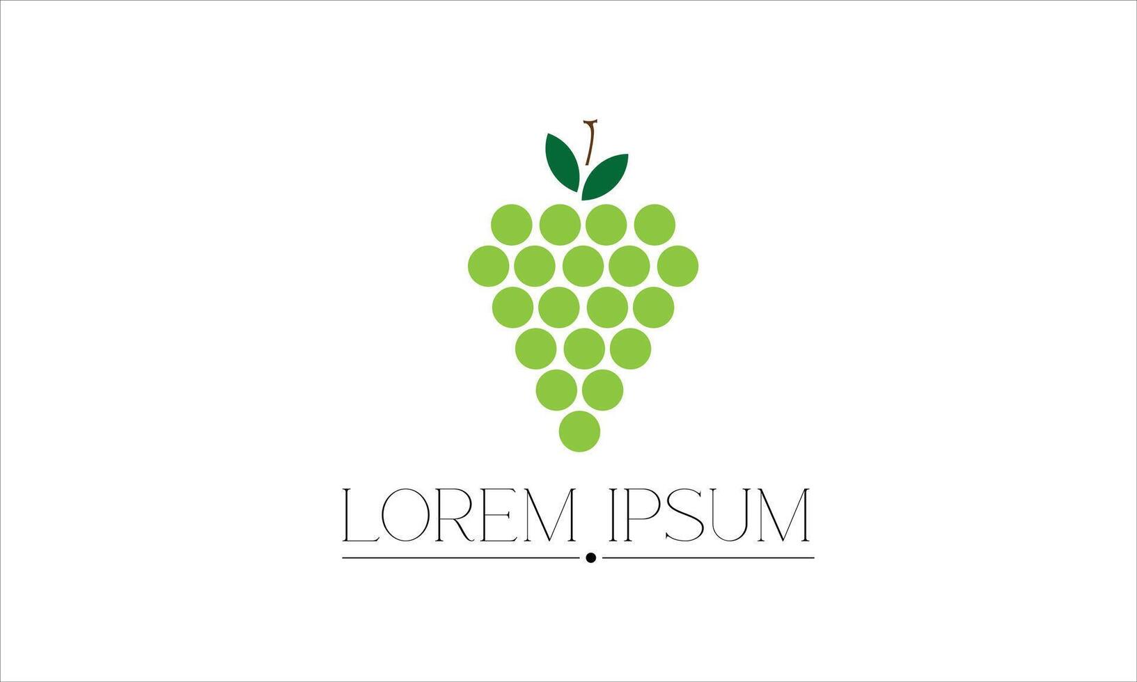 Grapes logo design template vector