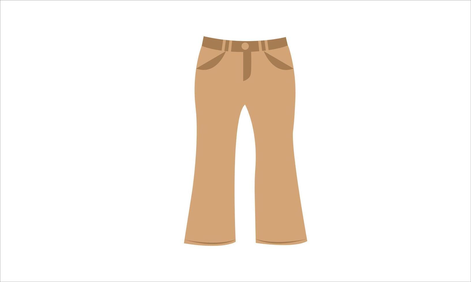 A pair of pants on a white background vector