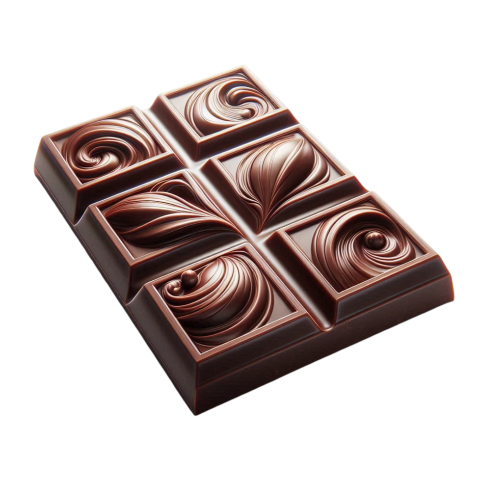 Classic Chocolate Bar with Square Segments png