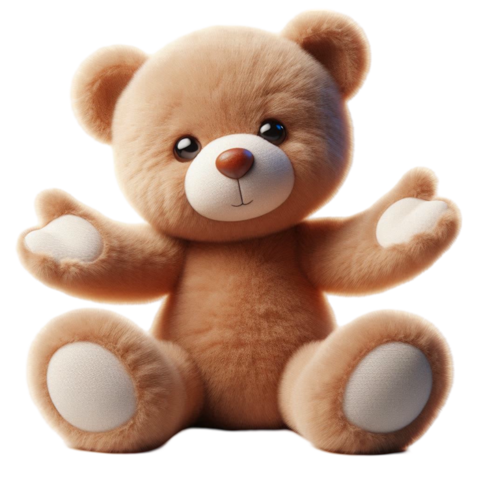 Cute Teddy Bear Plush Toy png