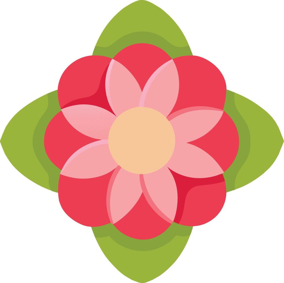 a flower with edible petals illustration A plate shaped like vector