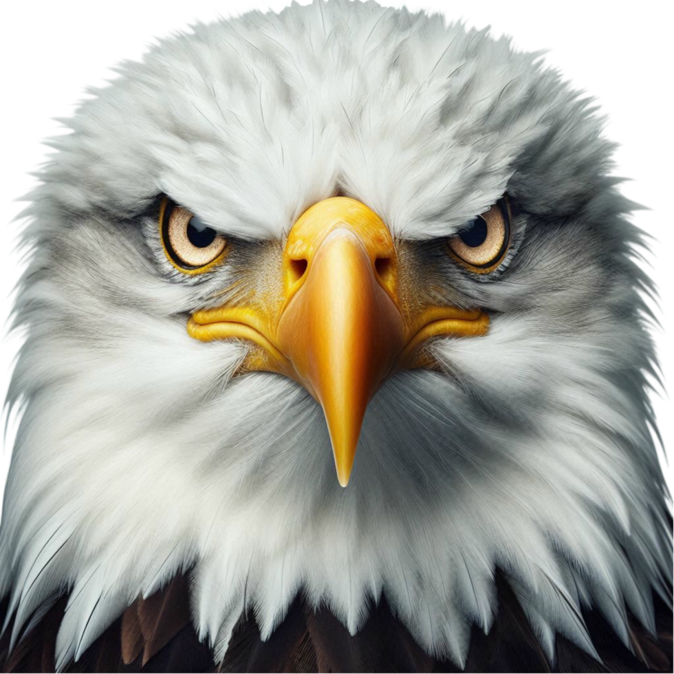 Fierce Bald Eagle with Intense Eyes png