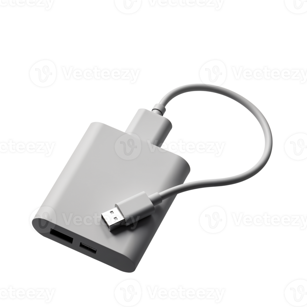Versatile USB Hub with Multiple Ports for Modern Devices png