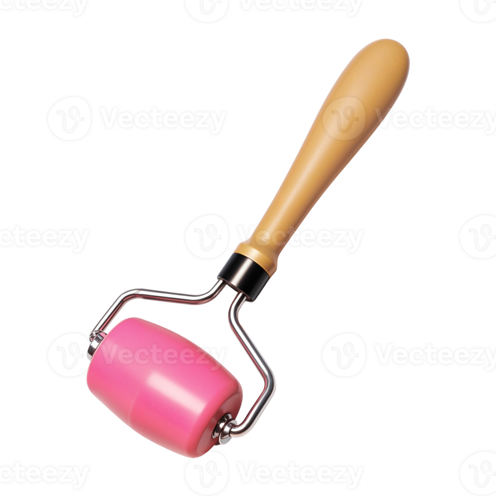 Pink roller for facial massaging and skincare routines today. png