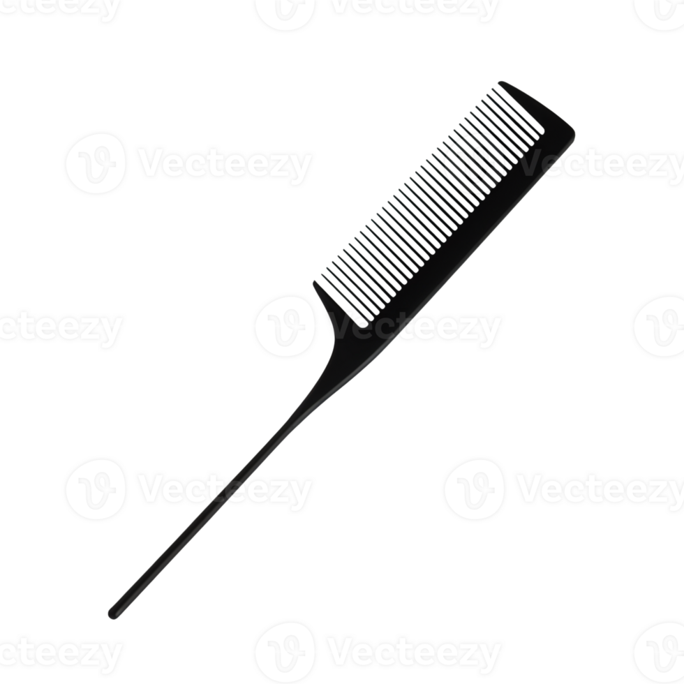 Sleek Black Comb for Perfect Hair Styling and Grooming png