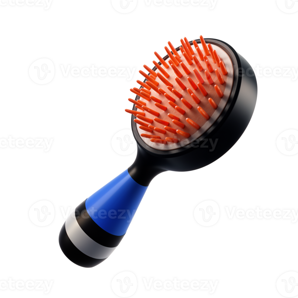 Stylish hairbrush designed for detangling and grooming purposes. png