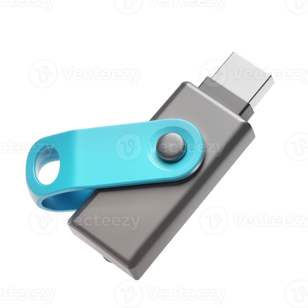 Stylish USB Flash Drive for Data Storage and Security Access png