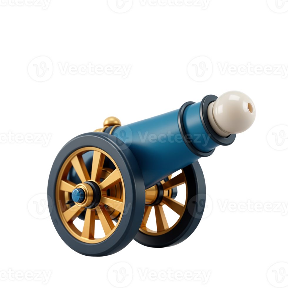 Classic Toy Cannon for Children's Imagination Play png