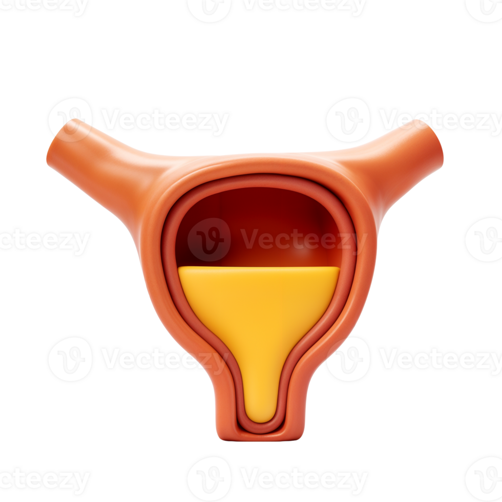 Artistic Representation of a Human OrganThe Urinary System png