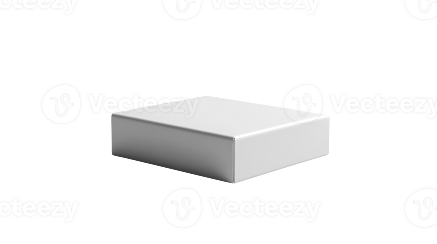 simple white rectangular box with smooth surface, ideal for packaging or storage png
