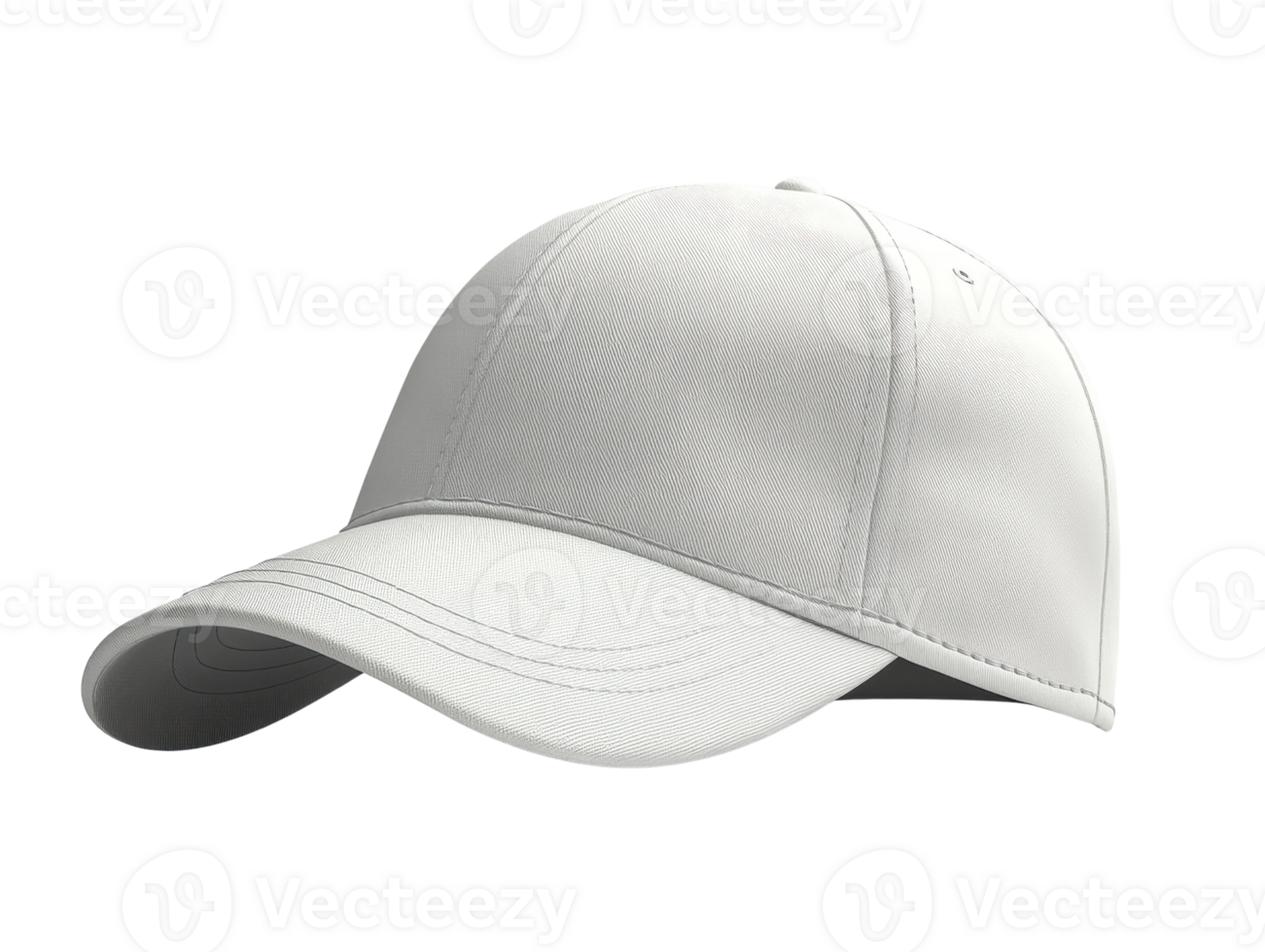 stylish white cap with curved brim, perfect for casual and outdoor activities png