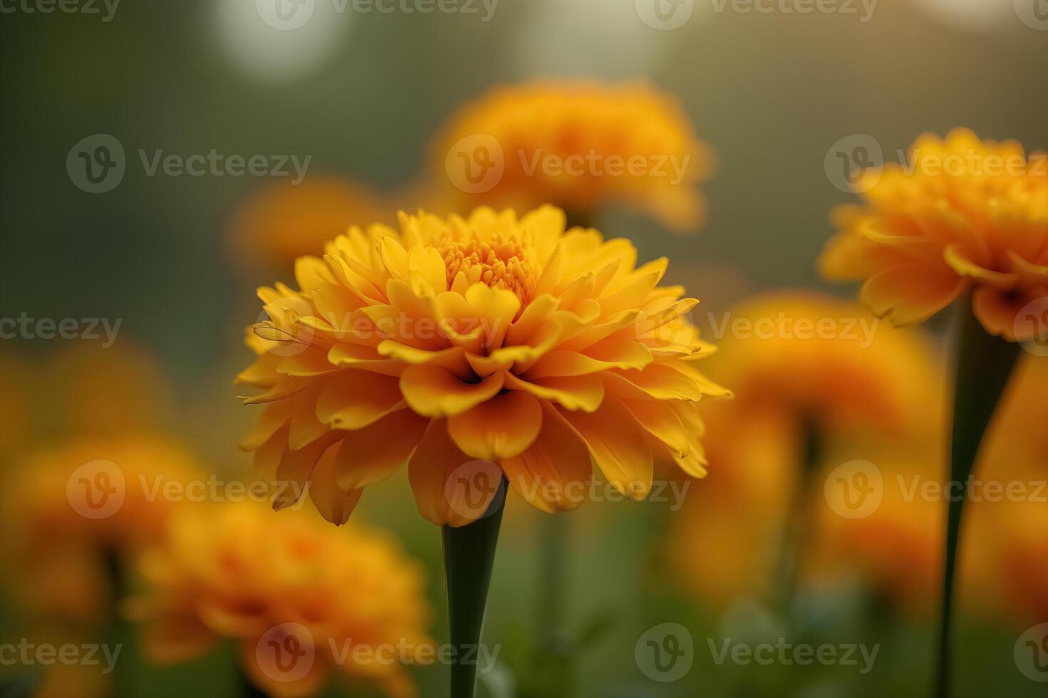 Vibrant Marigold Flowers Celebrating Dia de Muertos Traditions and Heritage photo