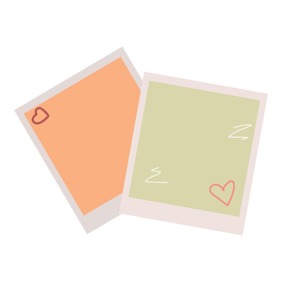 Square photo frame vector