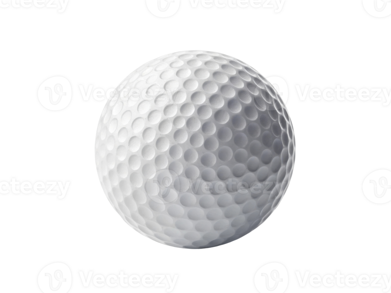 close up of white golf ball with textured surface, ideal for sports enthusiasts png