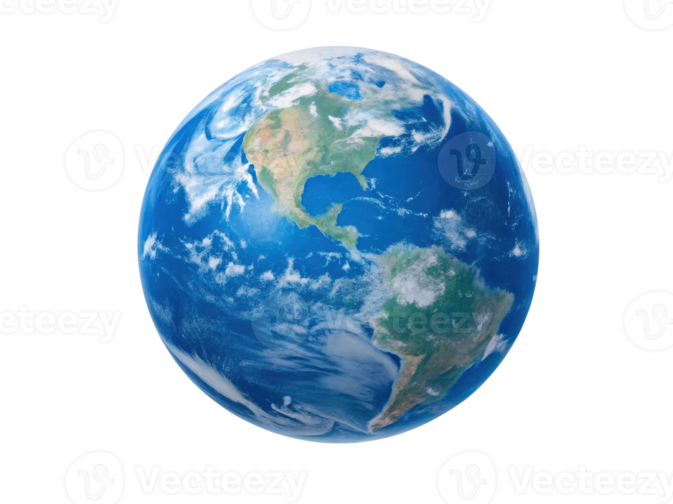 detailed view of Earth showcasing continents and oceans, symbolizing global unity and environmental awareness png