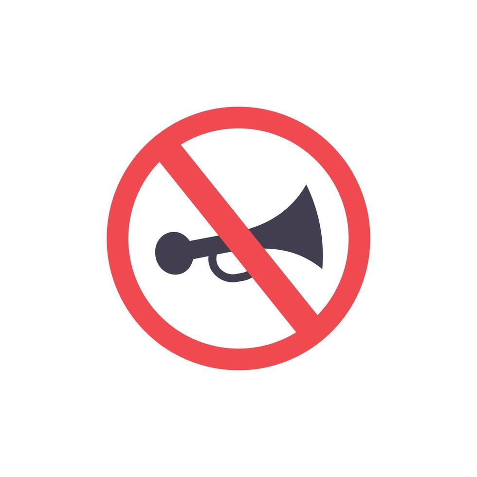 No horn sign on white background vector