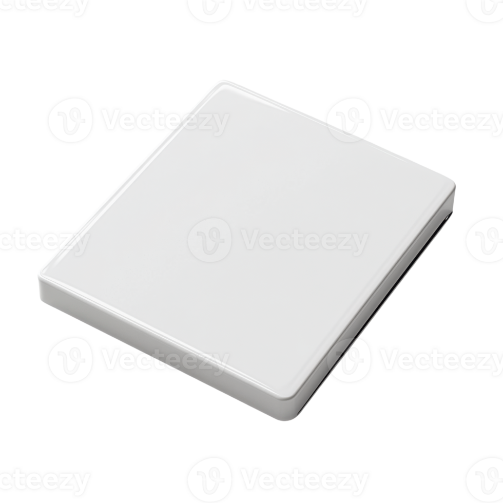 sleek, modern white square box with smooth surface, ideal for storage or packaging png