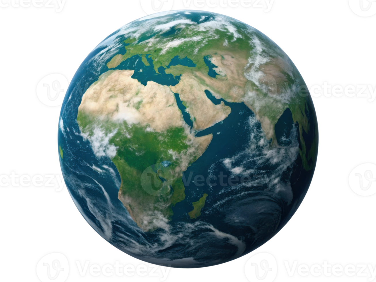 Earth globe showing continents and oceans, emphasizing natural beauty and diversity png