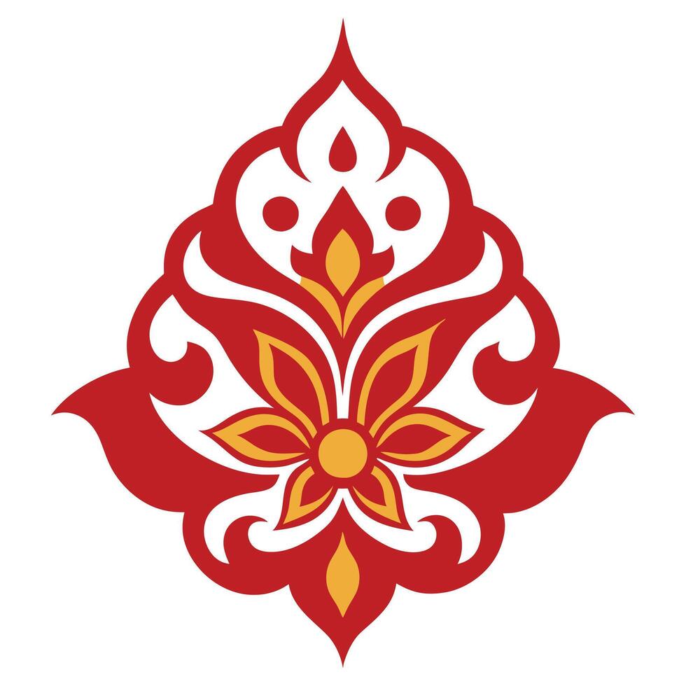 abstract floral ornament image vector