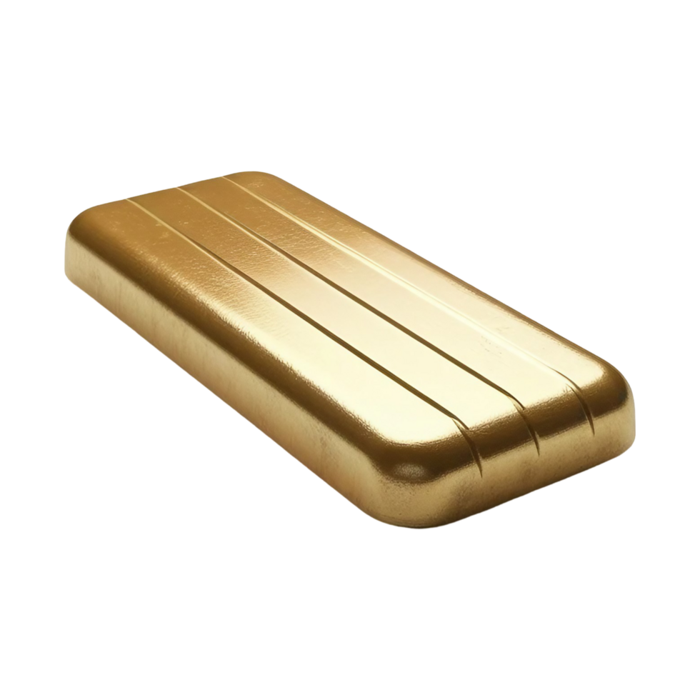 isolated gold bar transparent background png
