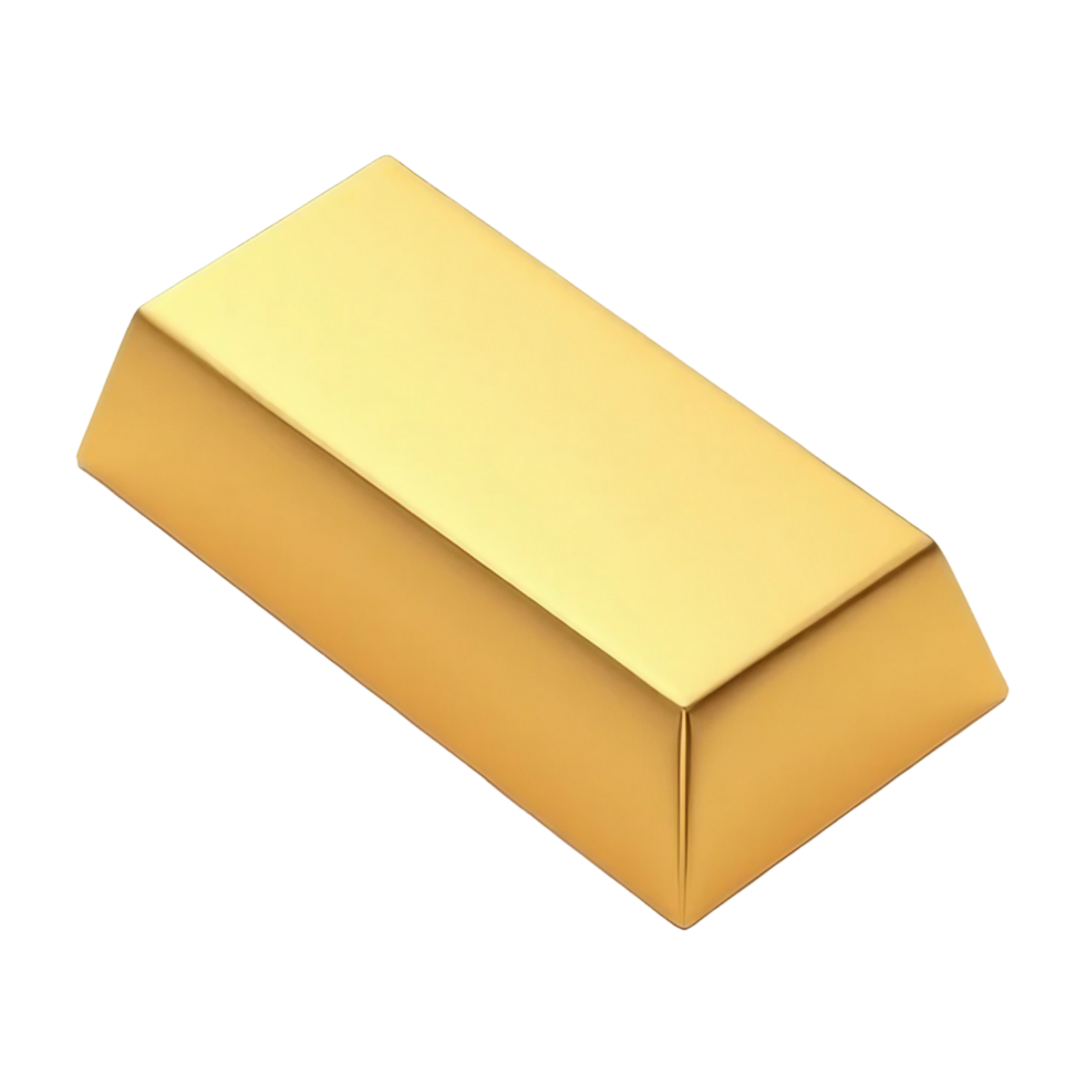 a solitary gold bar transparent background png