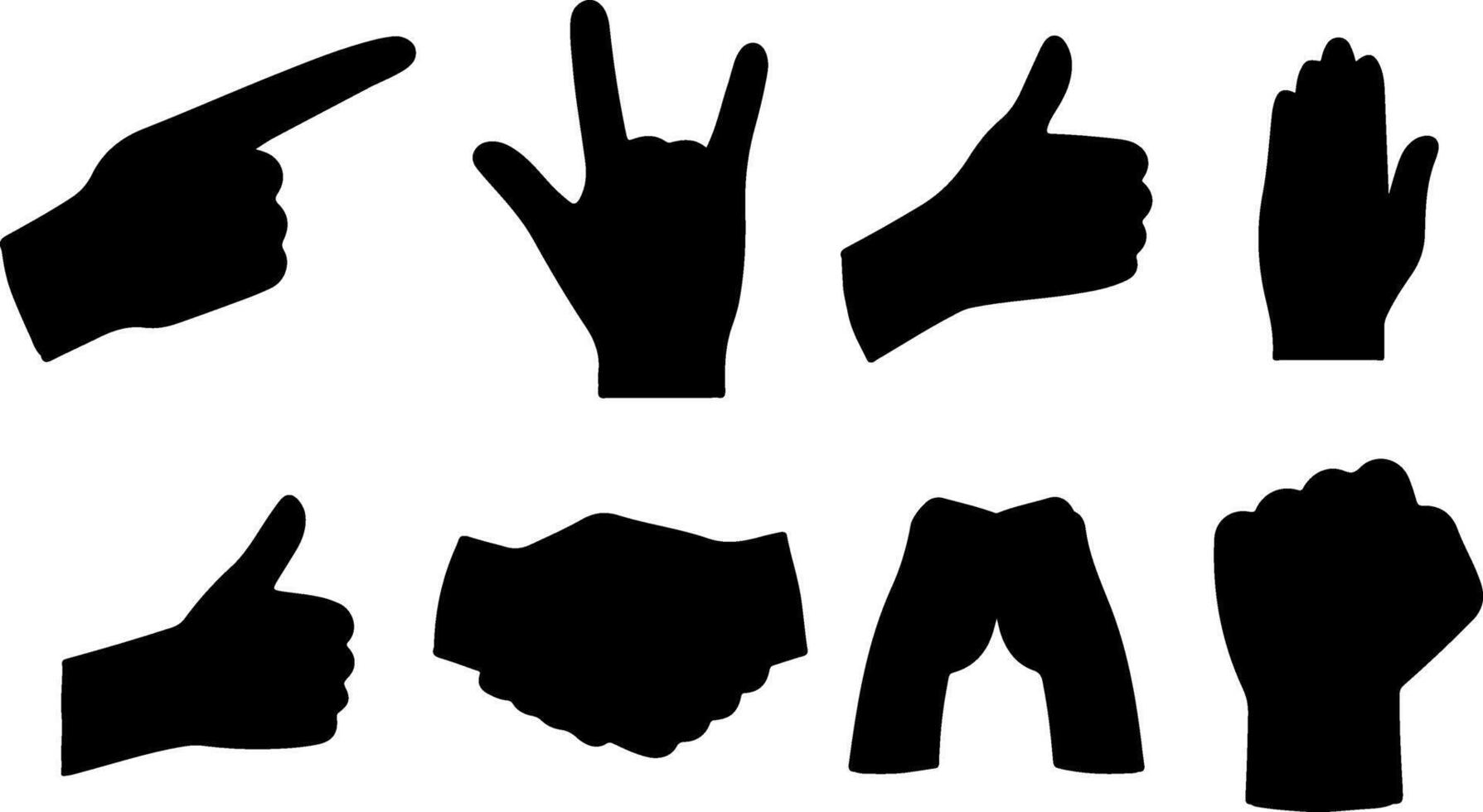 Thumb up icons collection. Thumbs up or like sign. Yes, good symbol vector