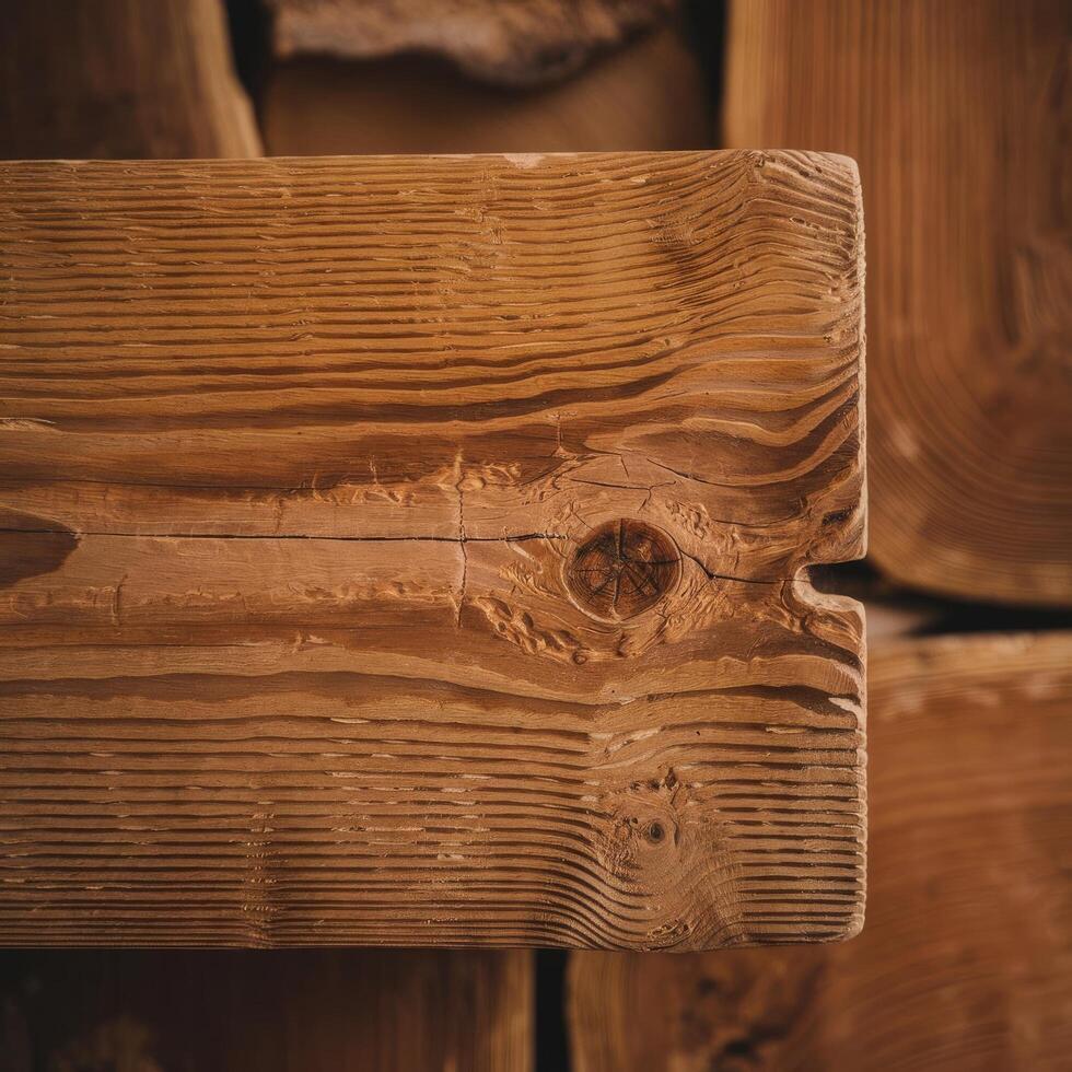 Wood texture in natural warm color brown wood background photo