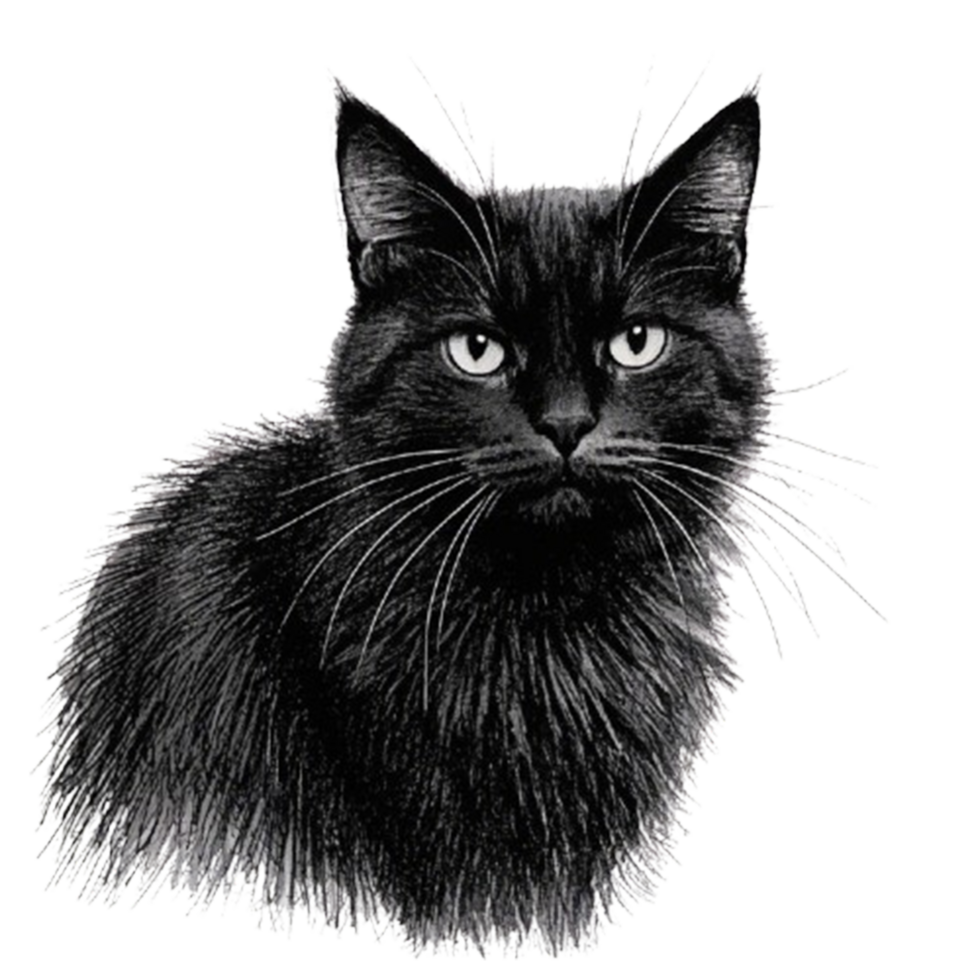 The Essence of a Cat in Ink png