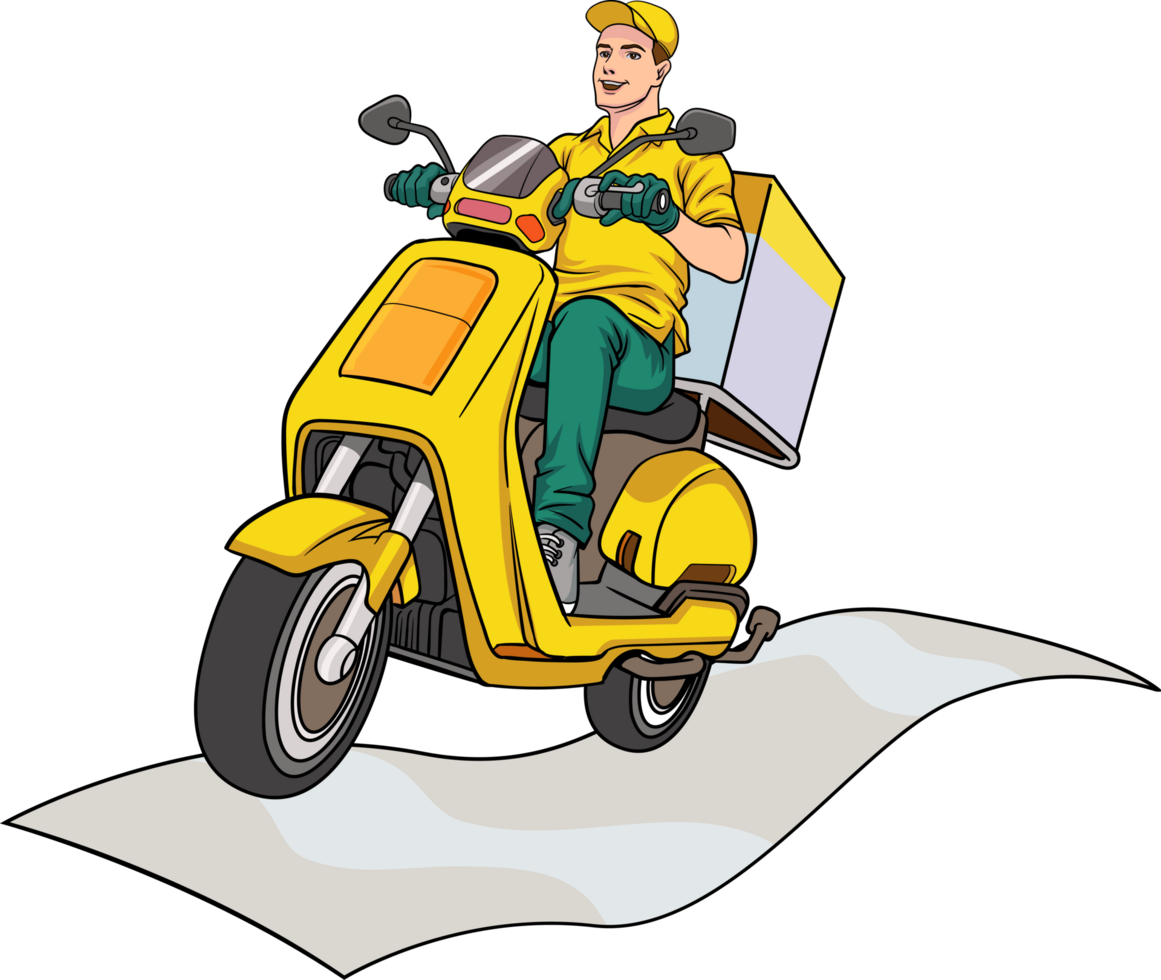 Pop art shipping service promoting express delivery efficiency. png