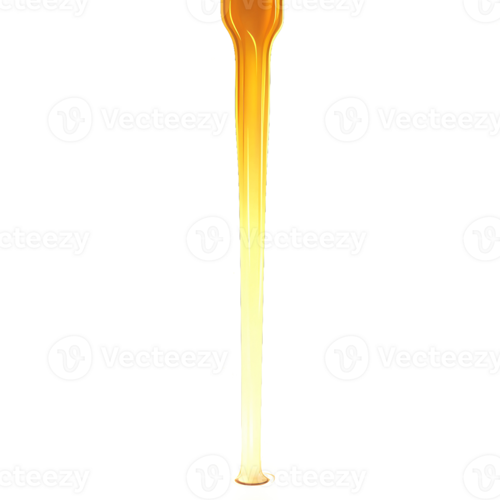 Shiny Golden Honey Pouring in a Slow, Sticky Flow png