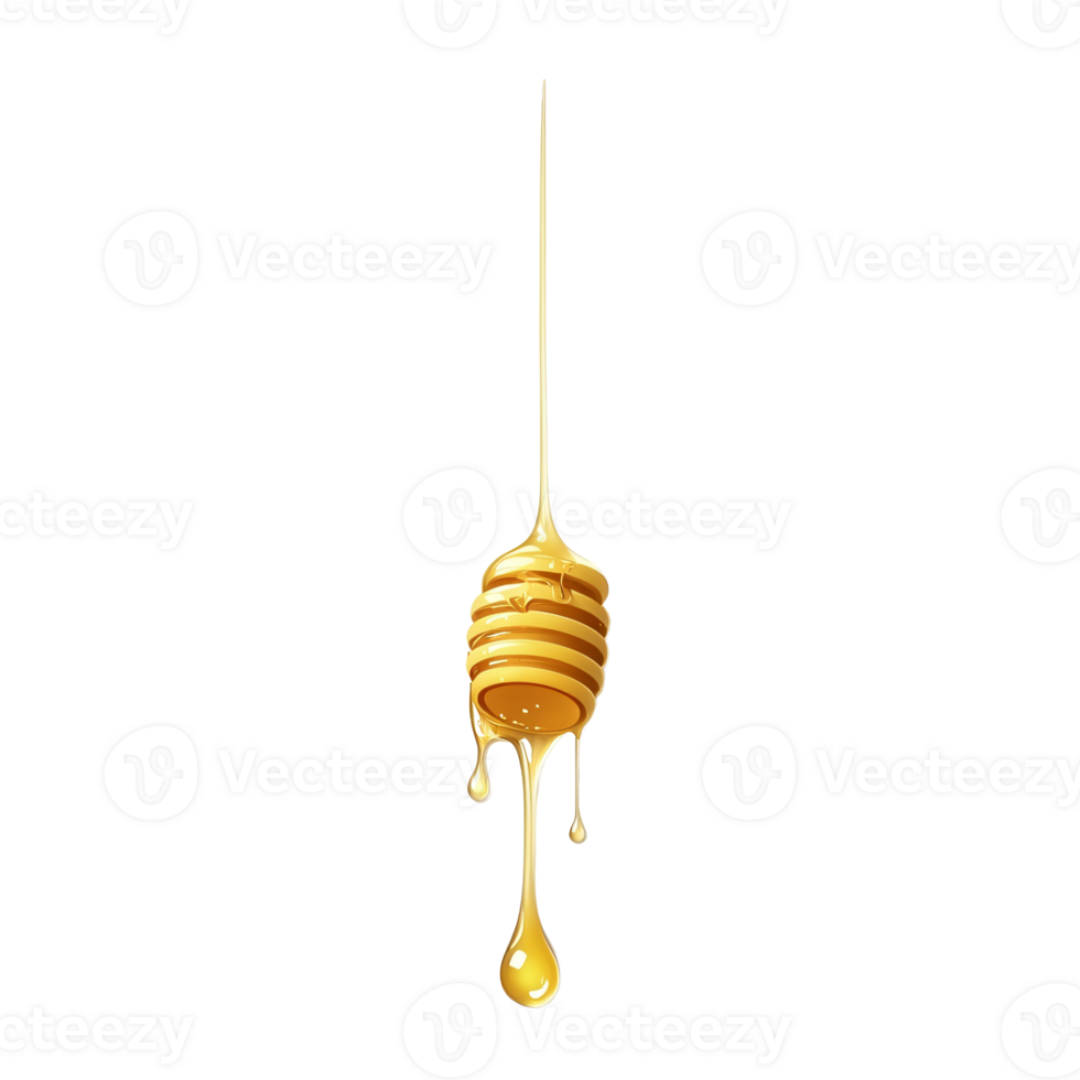 Smooth, Natural Honey Cascading Down in a Glossy Drip png