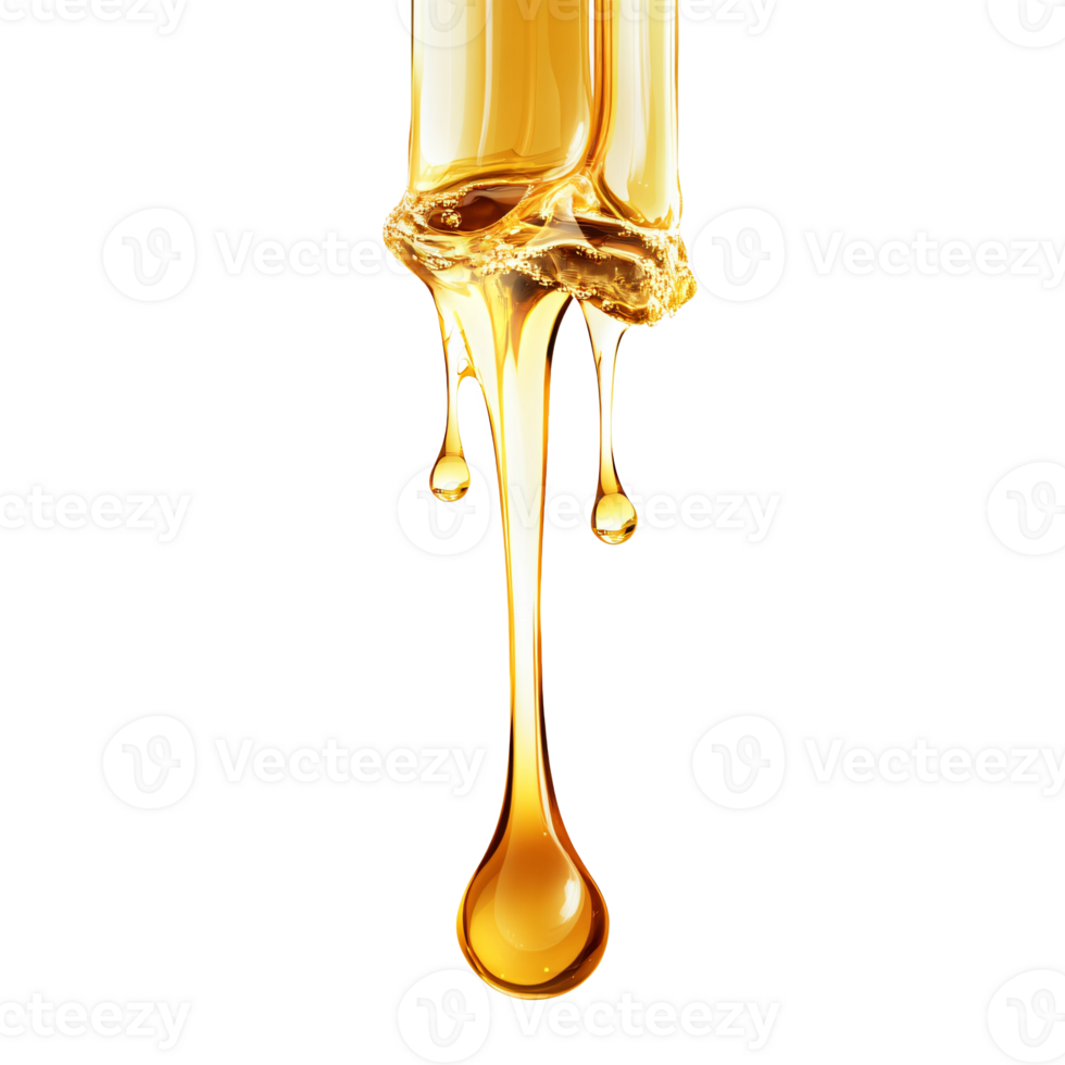 Rich and Golden Honey Streaming Down Gracefully png