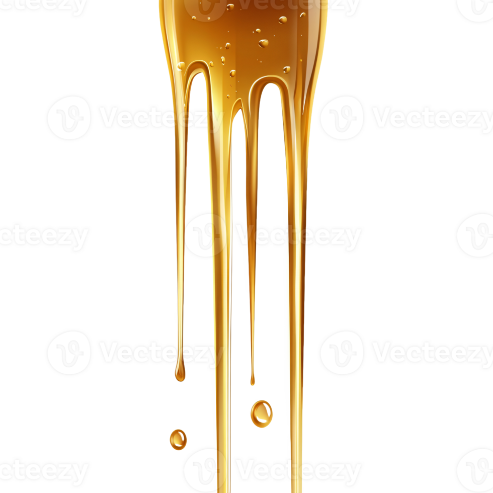 Sweet, Glossy Honey Pouring in a Golden Cascade png