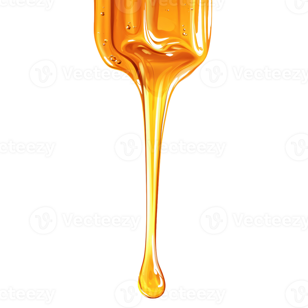 Warm, Fresh Honey Cascading in a Glossy Stream png