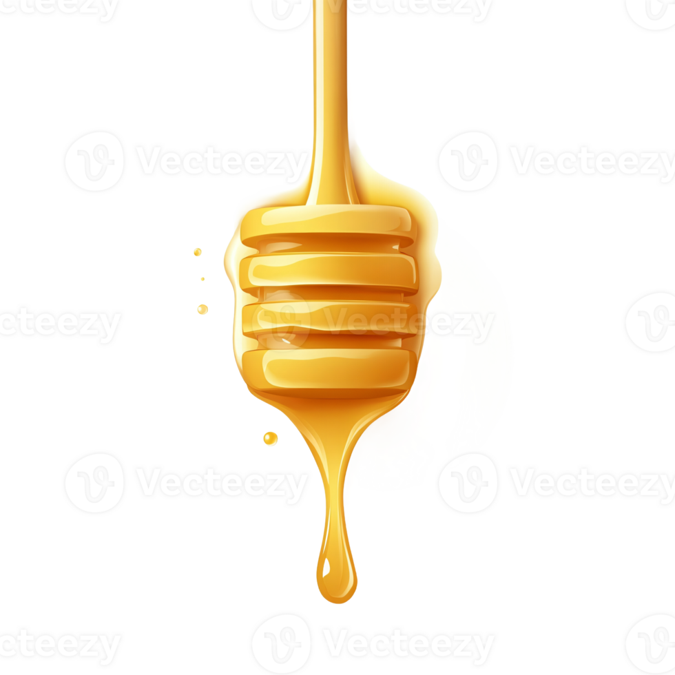 Sweet and Viscous Honey Dripping from a Dipper png